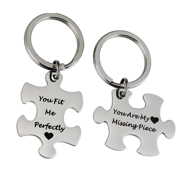 ペア パズル メッセージ キーホルダー