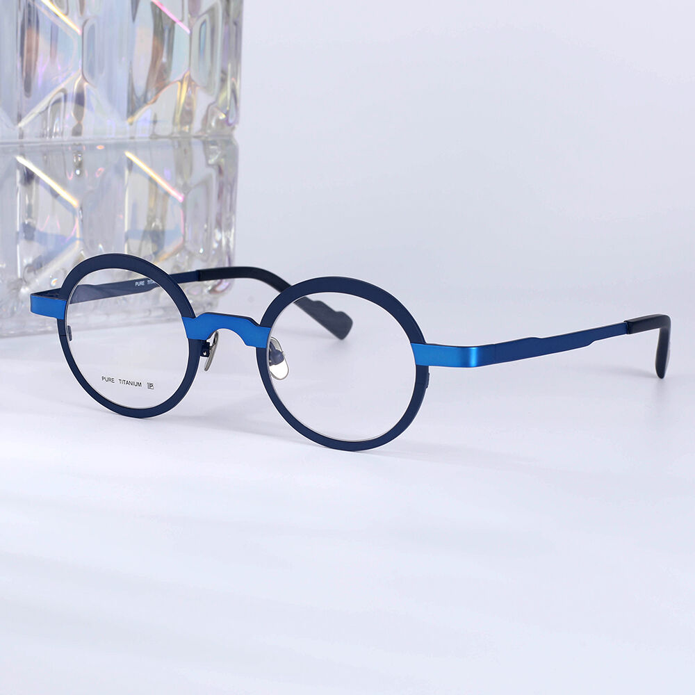 Machinist Round Blue Glasses
