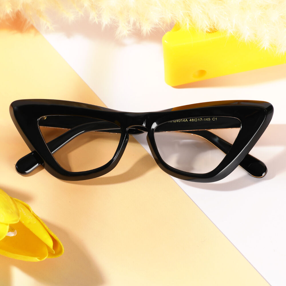 Grantha Cat Eye Black Glasses