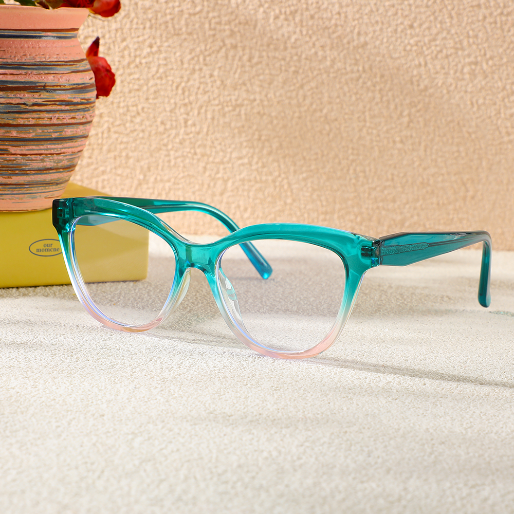 Lewis Cat Eye Grüne Brille