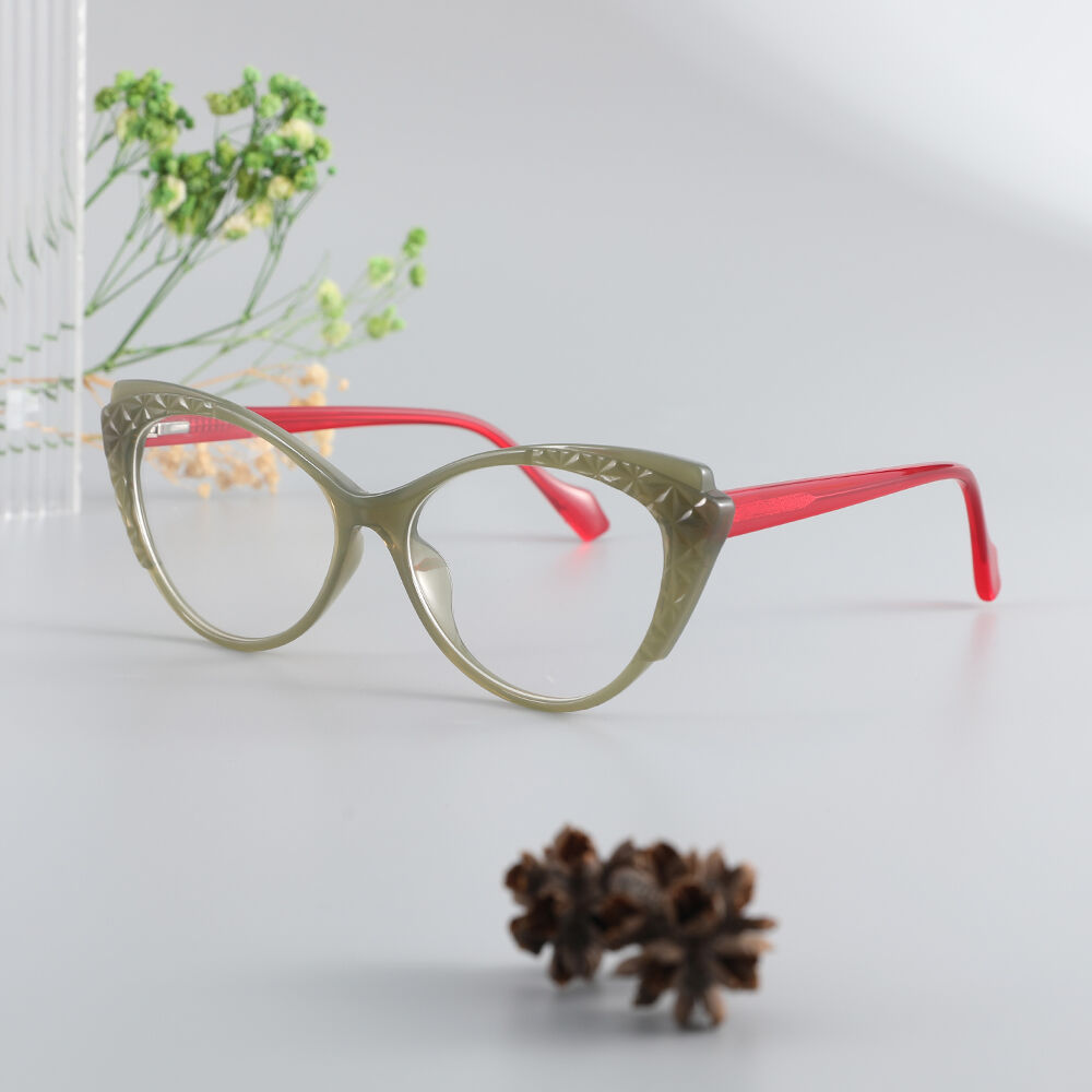 Titus Cat Eye Green Glasses