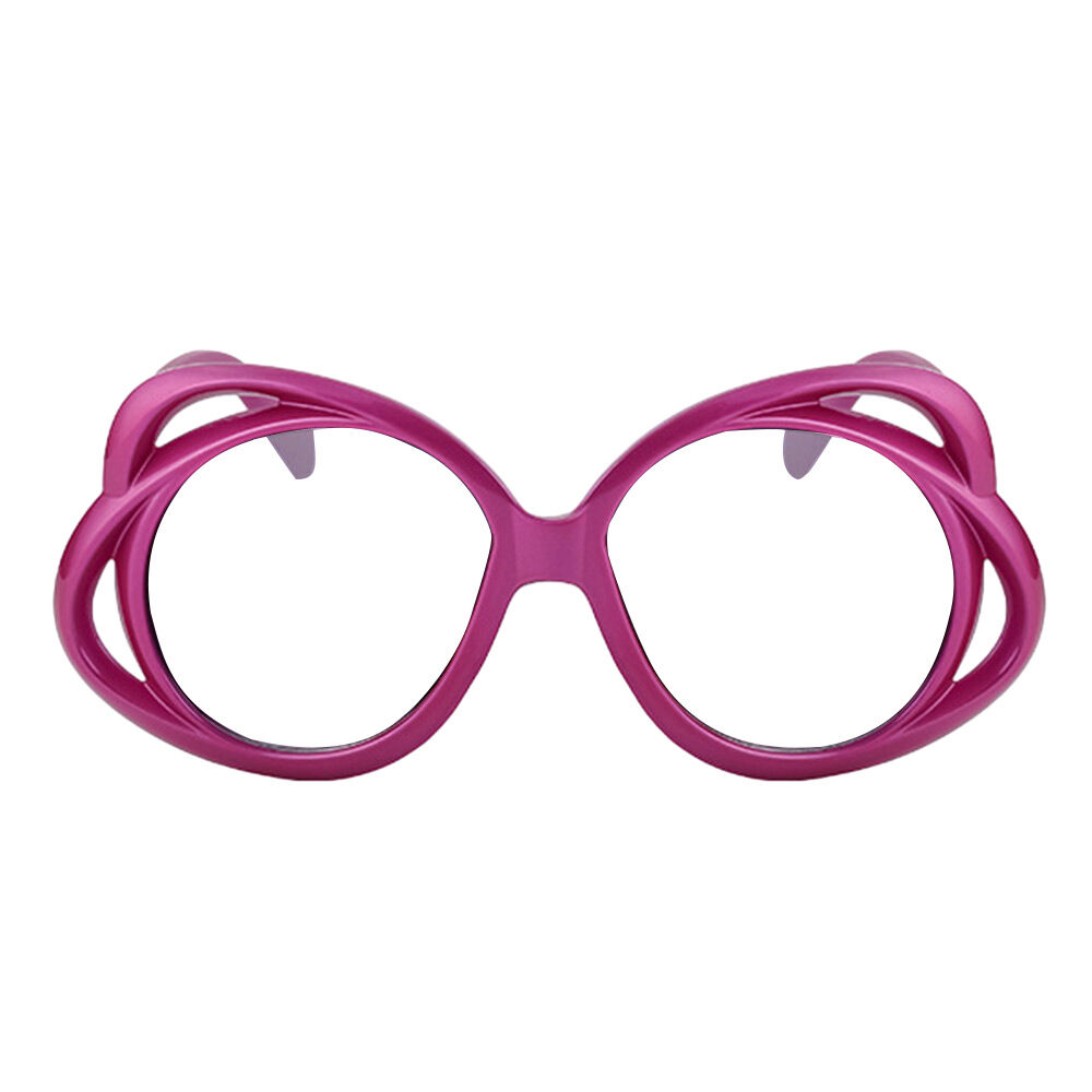 Harold Round Purple Glasses