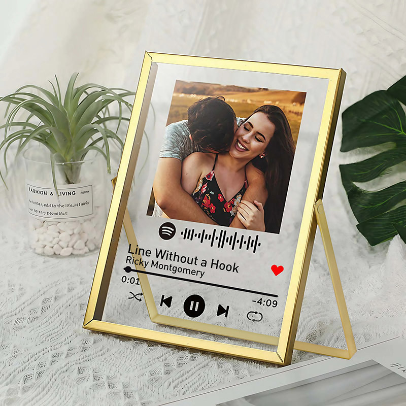 Personalized Picture Frame with Custom Spotify Code Creative Present for Family