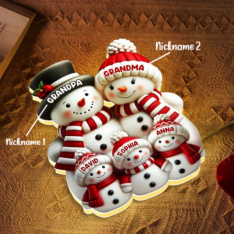 Personalisiertes Nachtlicht mit Namen Design ein lustiges Weihnachtsgeschenk