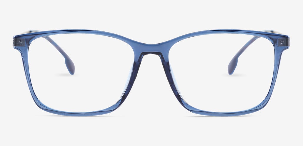 Charlotte Blue Rectangle Glasses