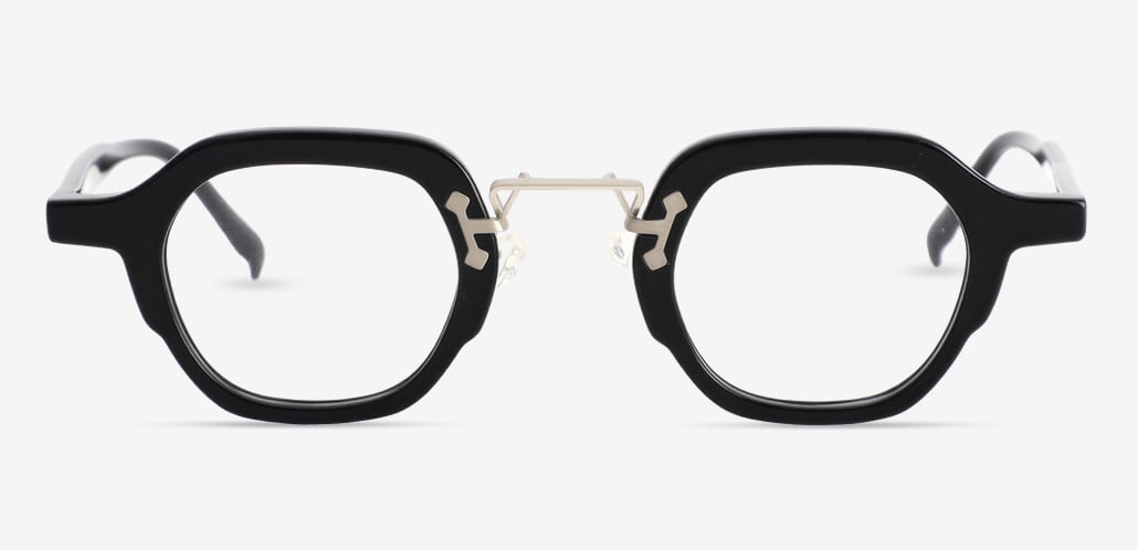 Ivan Black Square Glasses