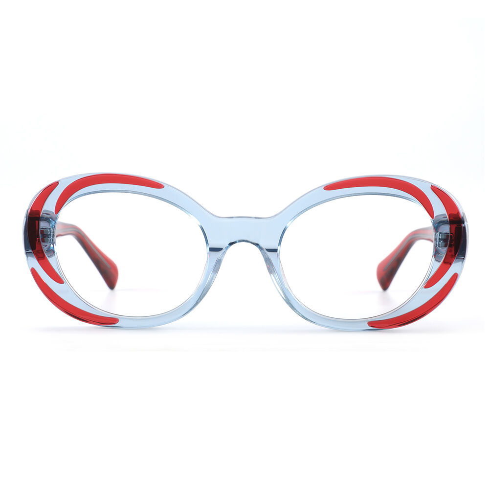 Otis Oval Red Glasses