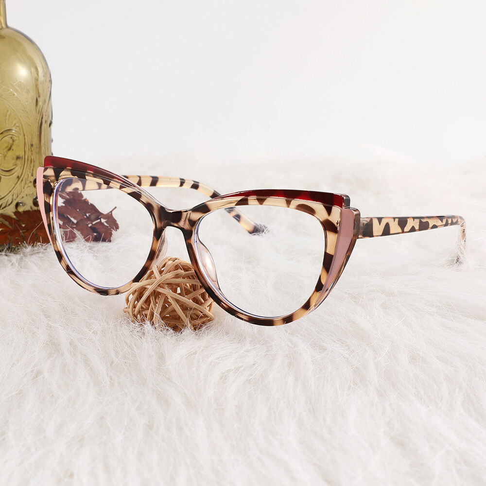 Occhiali da Vista April Cat Eye Leopardo 