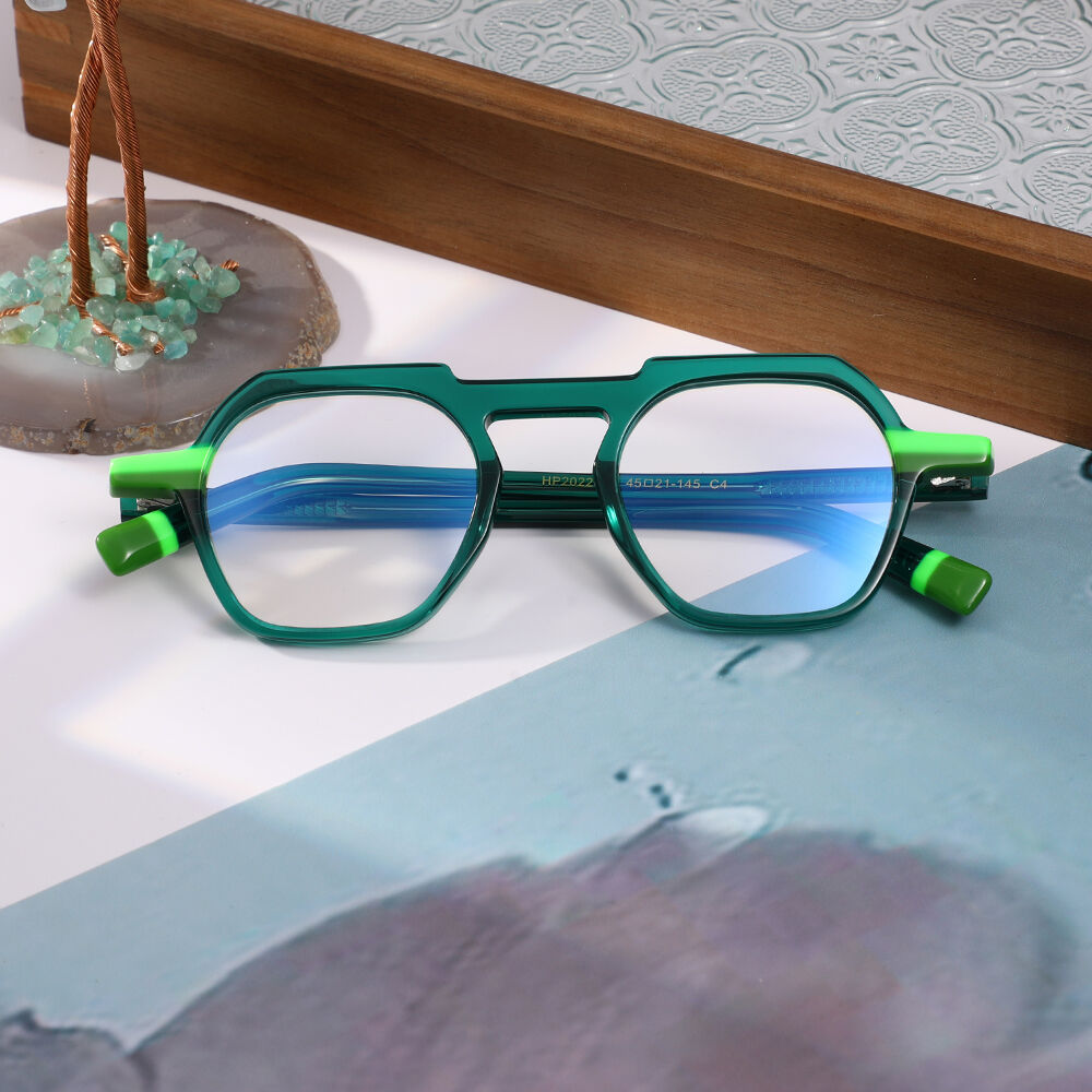 Lunettes de Vue Conidi Géométrique Vert