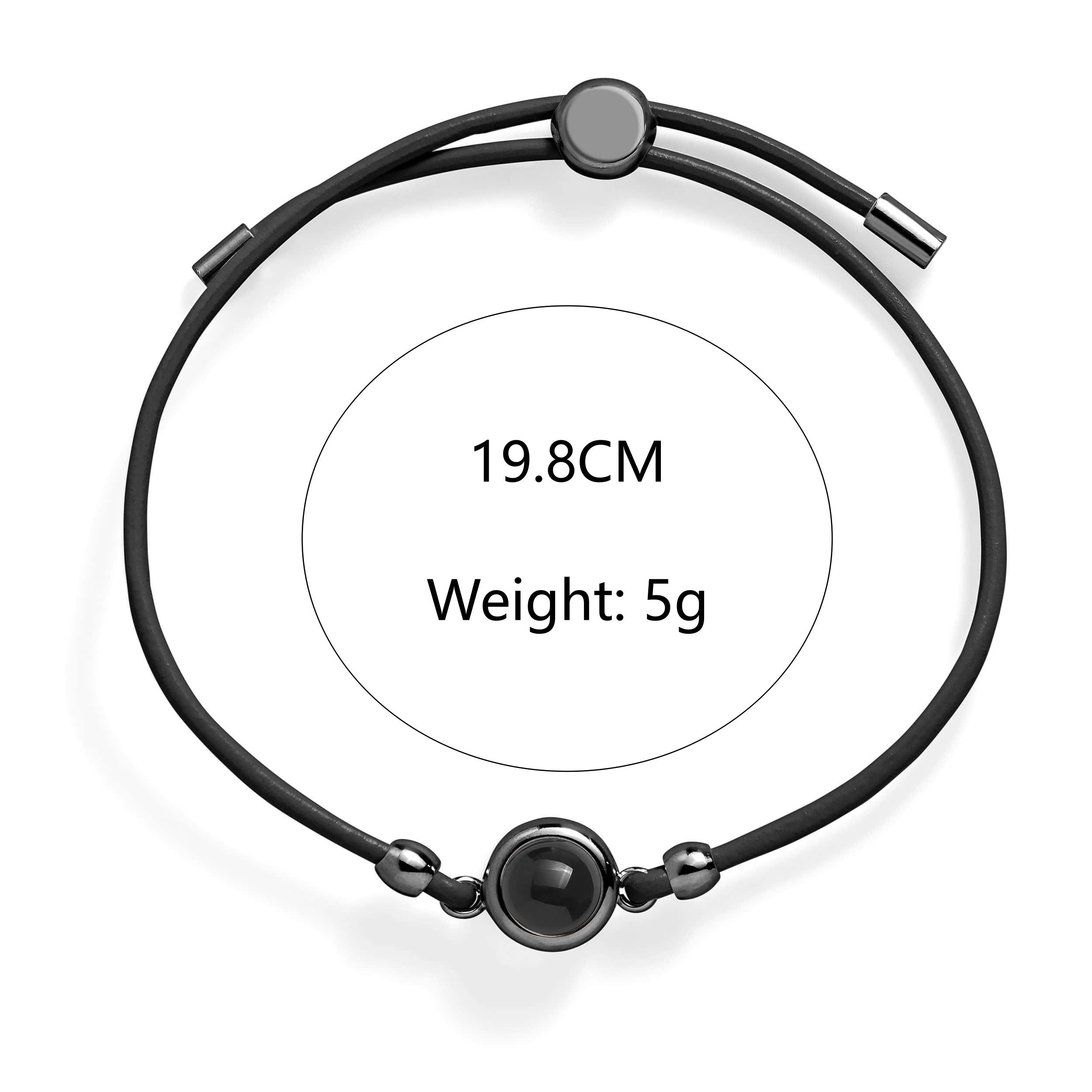 Personalized Projection Picture Bracelet Simple Gift for Men