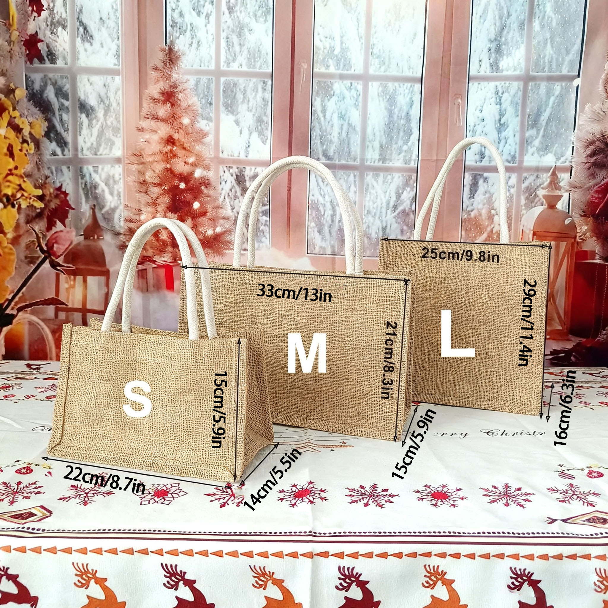 Bolsa de regalo navideña personalizada con nombre personalizado. Un lindo regalo para niños.