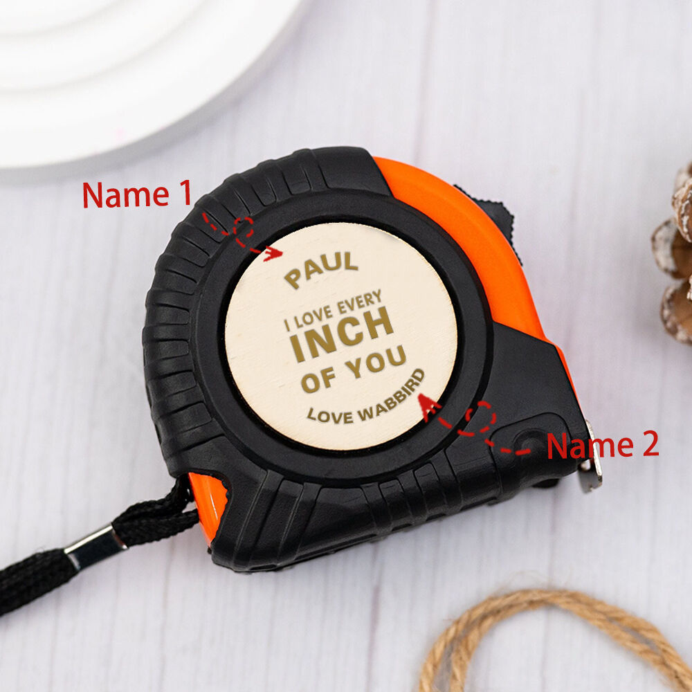 Personalized Tape Measure with Customizable Name Gift for Husband