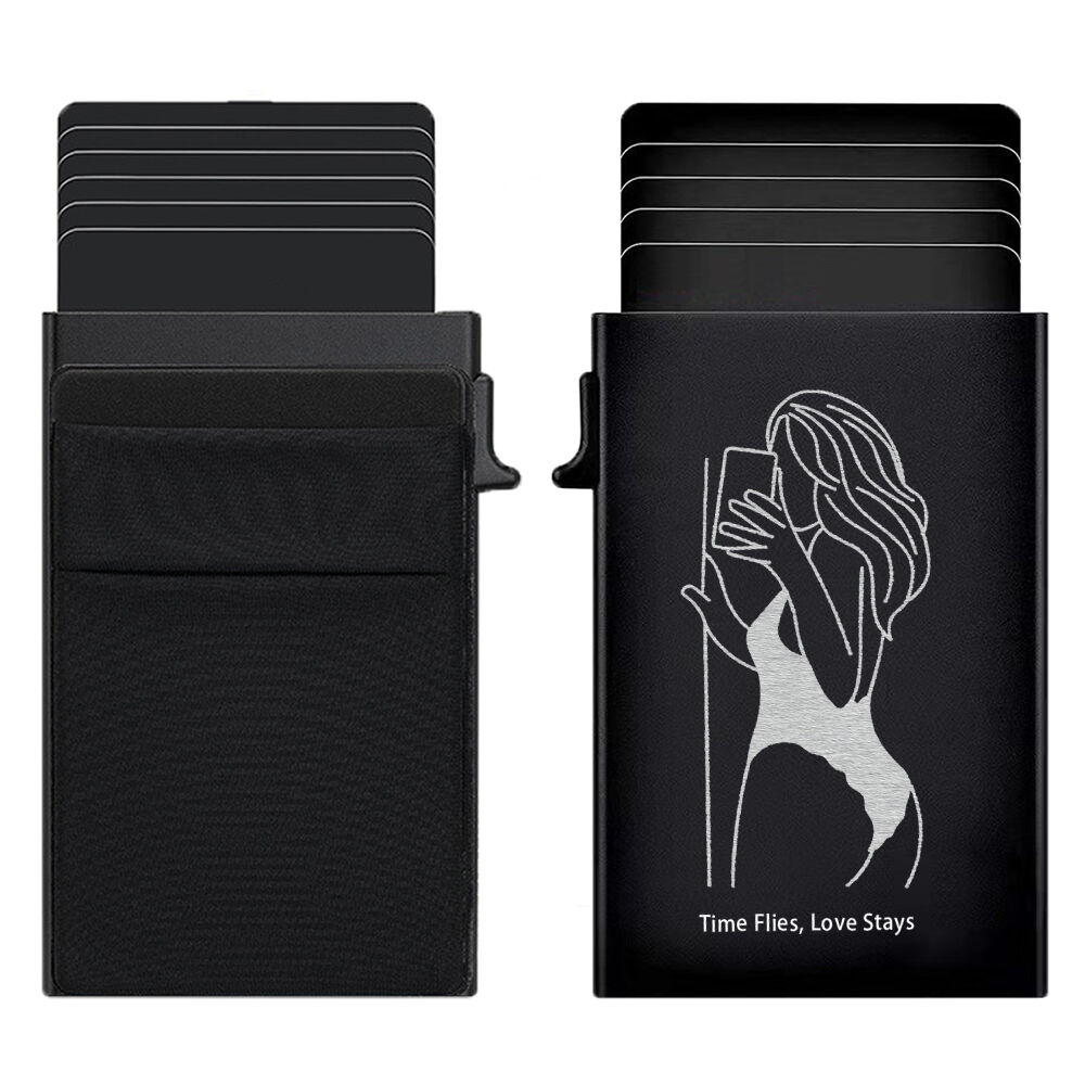 Personalized Pop up Card Holder Custom Line Photo Cute Gift for Boyfriend