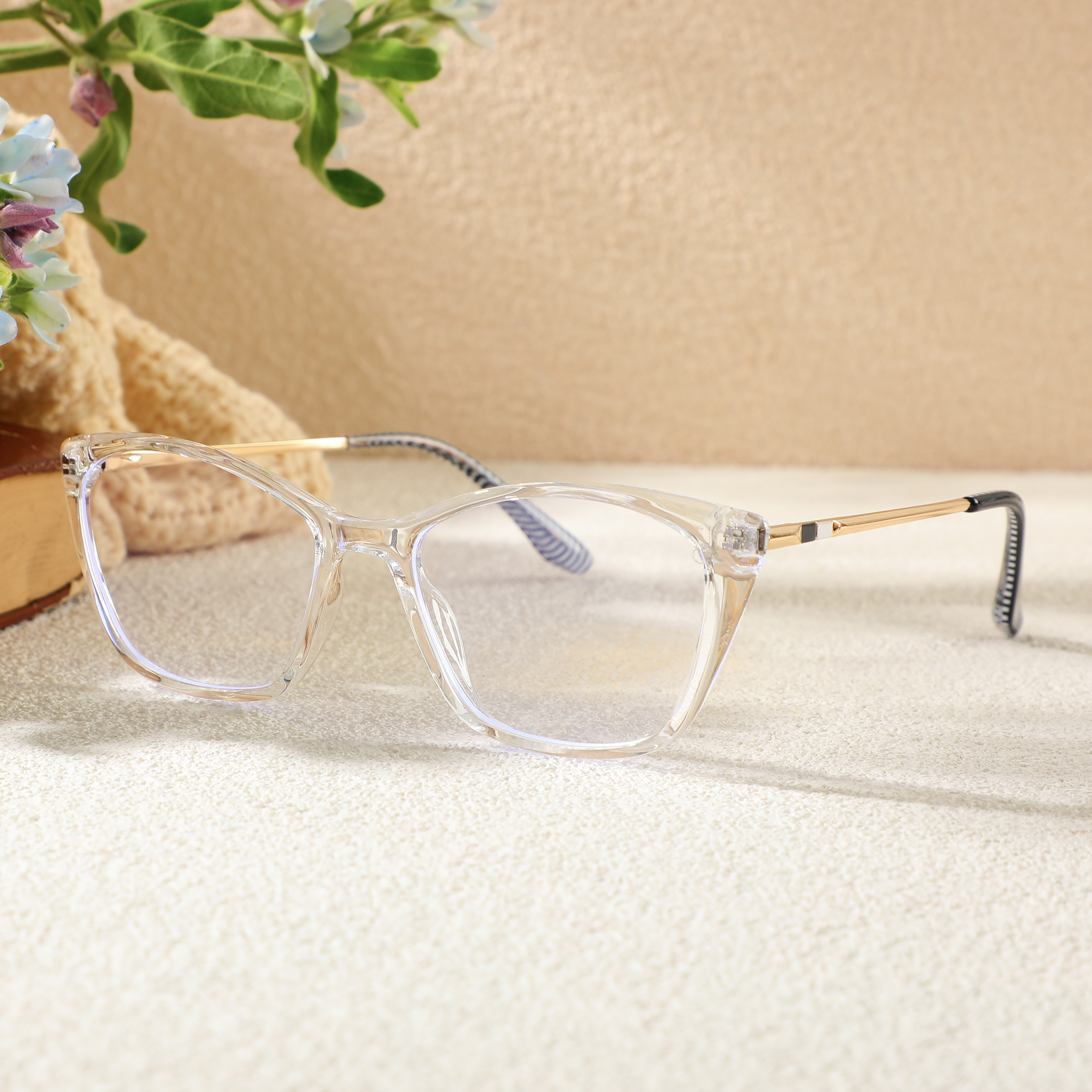 Occhiali da Vista Louis Cat Eye Chiaro 