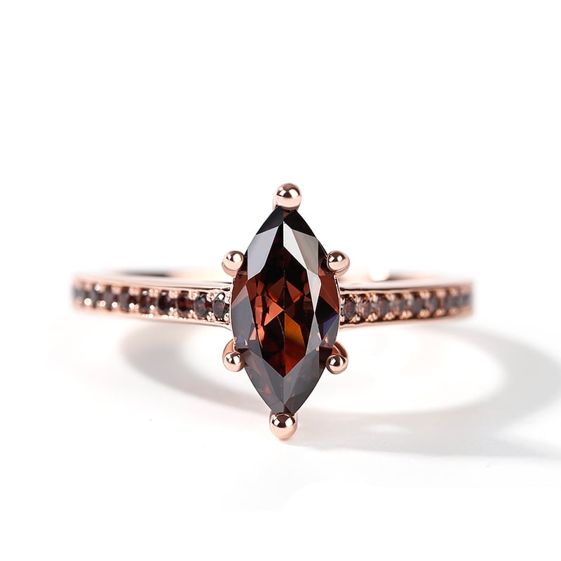 Jeulia "Leisure Time" Marquise Cut Sterling Silver Ring