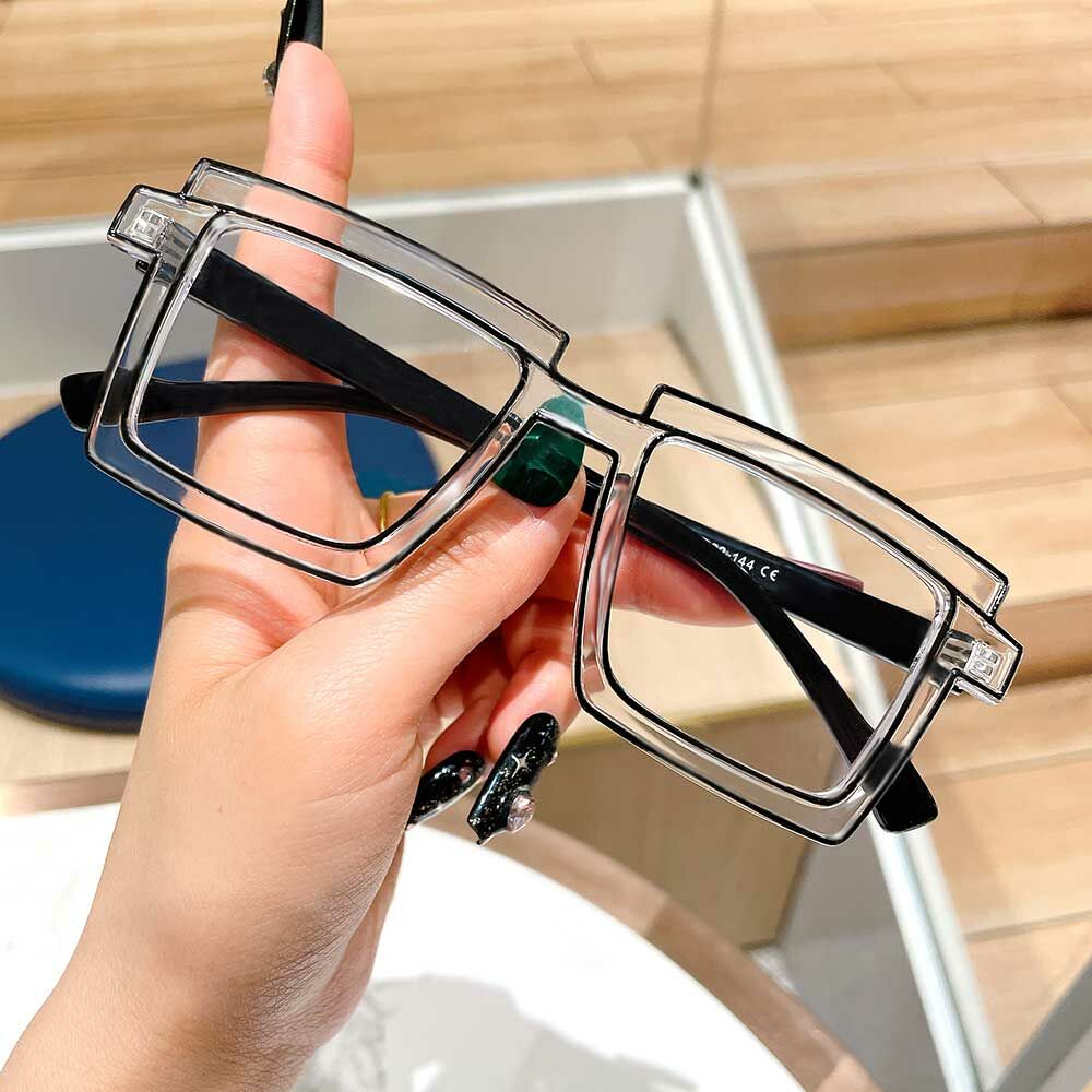 Flossie Quadratische Klare Brille