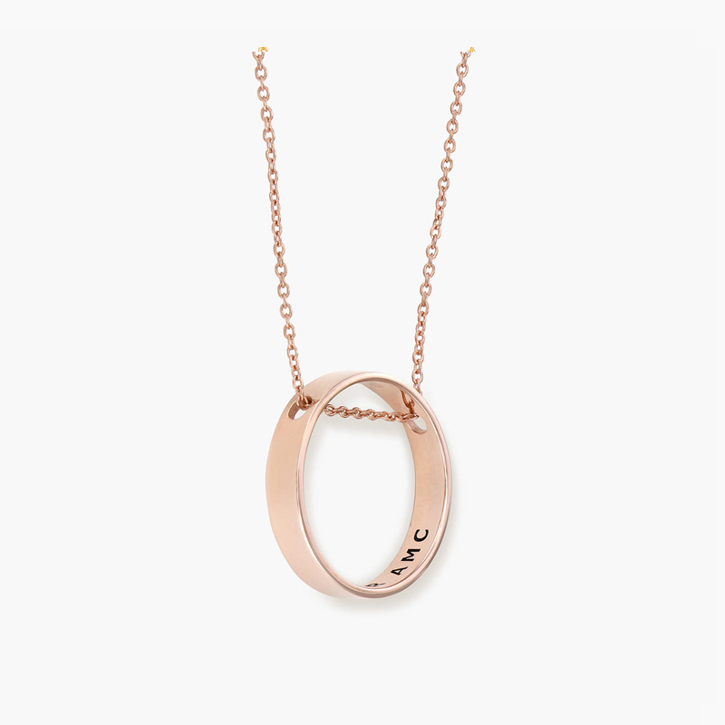 Classic Style Personalized Inner Circle Necklace