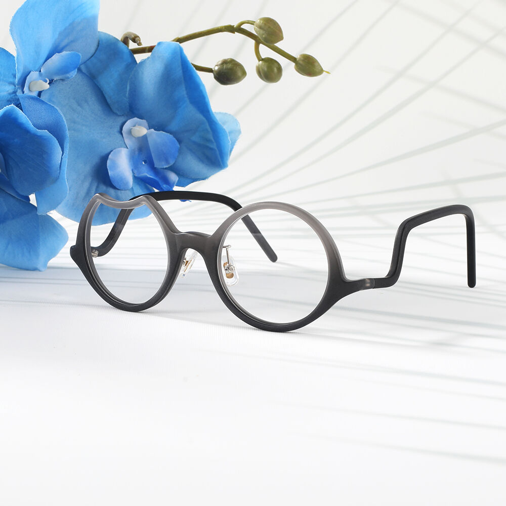 Audition Runde Graue Brille