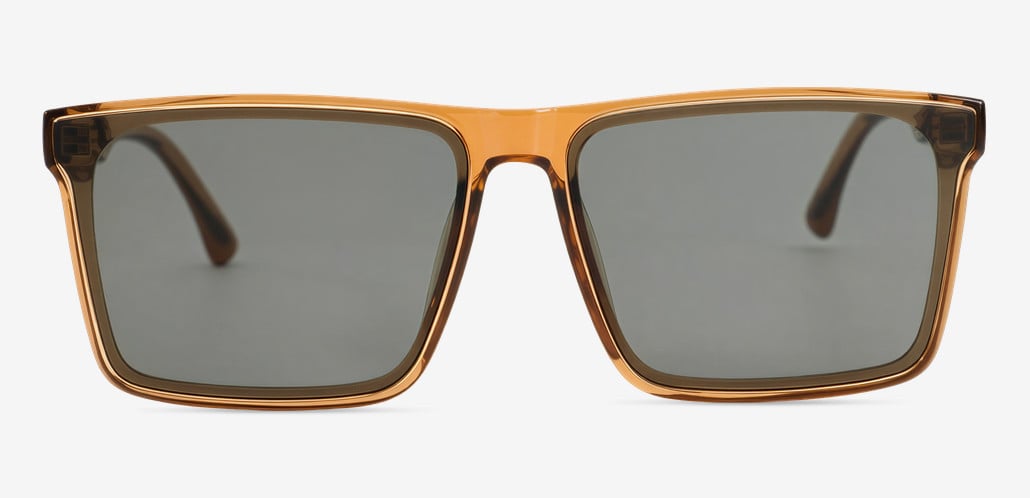 Lucas Brown Square Sunglasses
