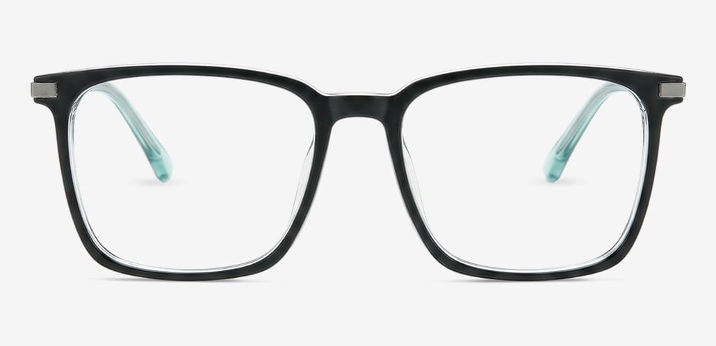 Rebus Green Square Glasses