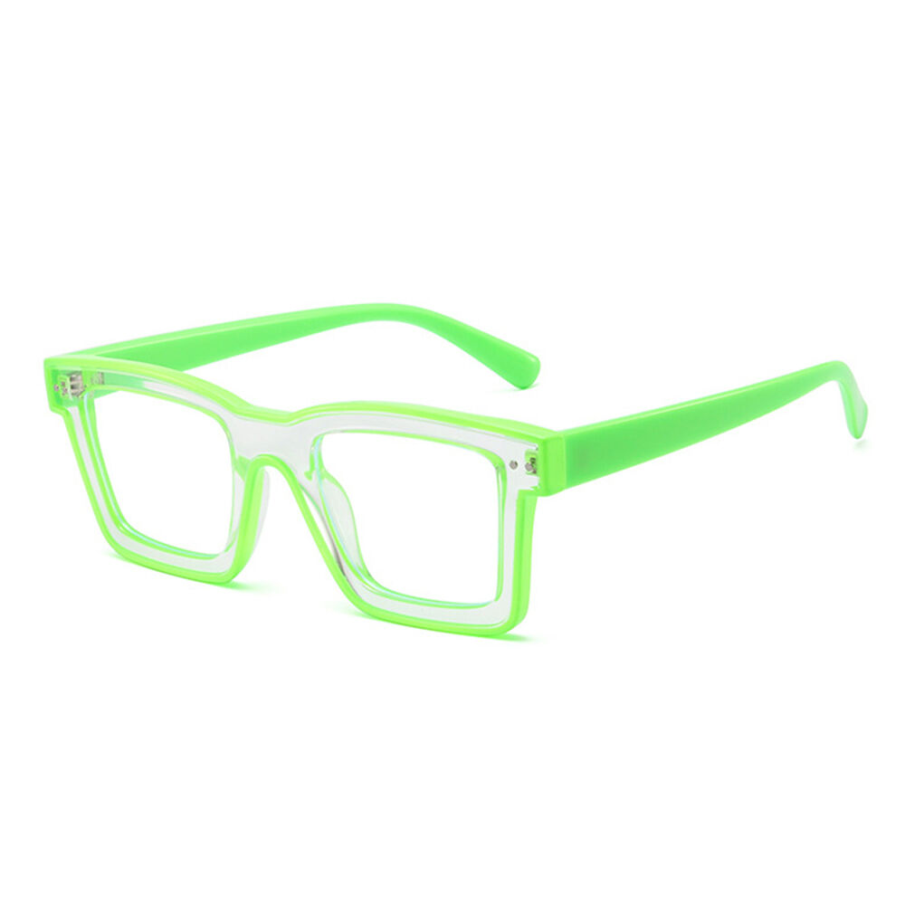 Bronte Quadratische Grüne Brille