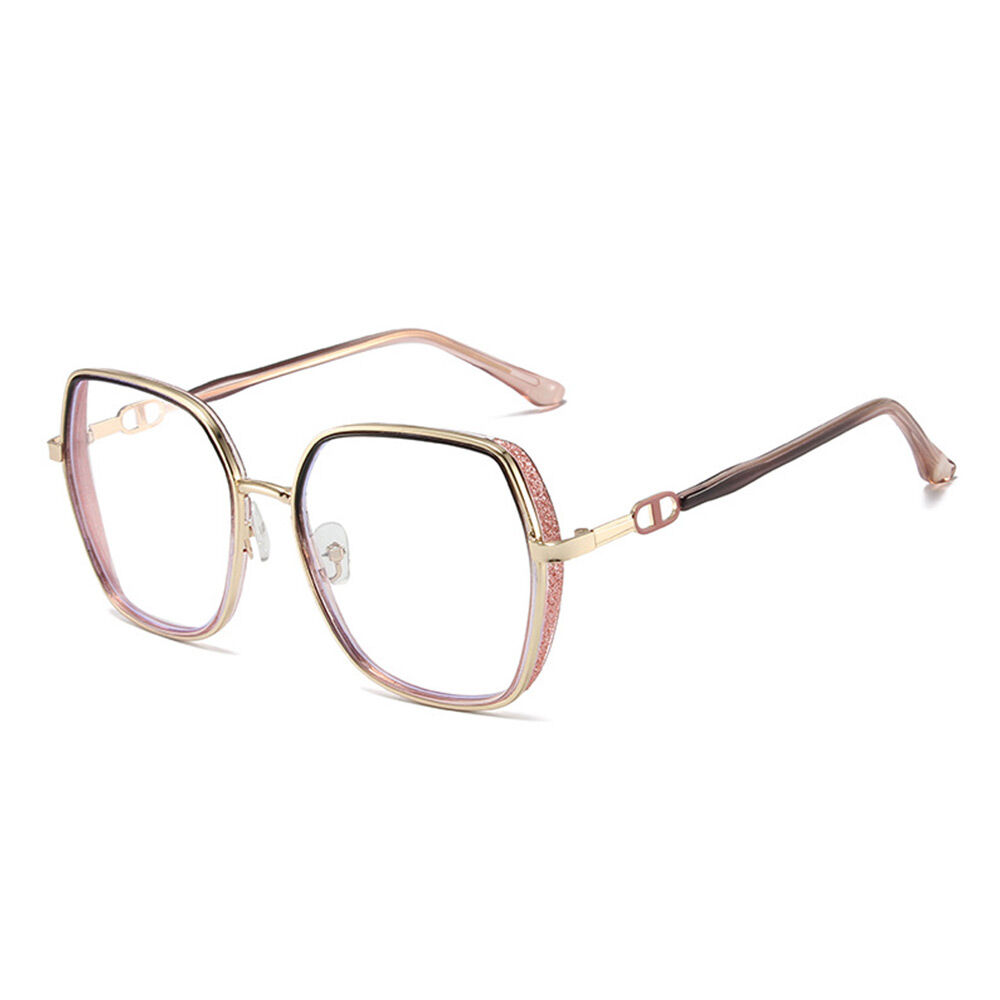 Oliver Geometric Purple  Glasses