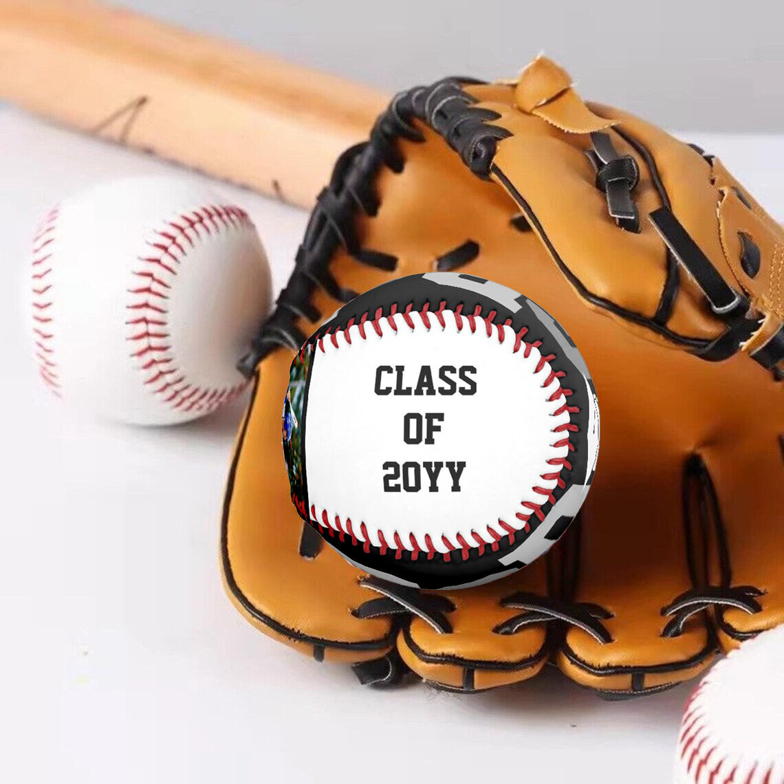 Customized Baseballs with Names Added as Graduation Gifts for Friends