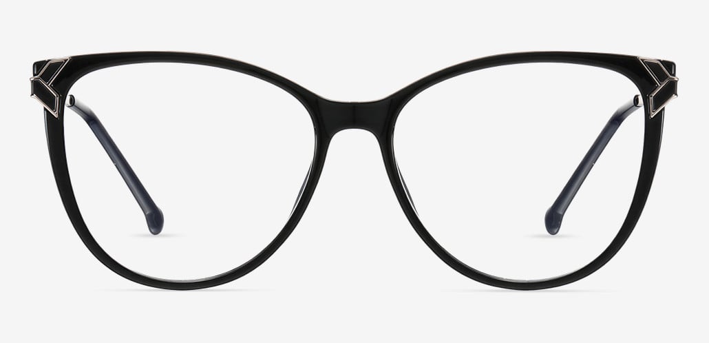 Eleano Lunettes Cat Eye Noires