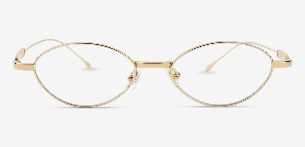 Elsie Gold Oval Glasses