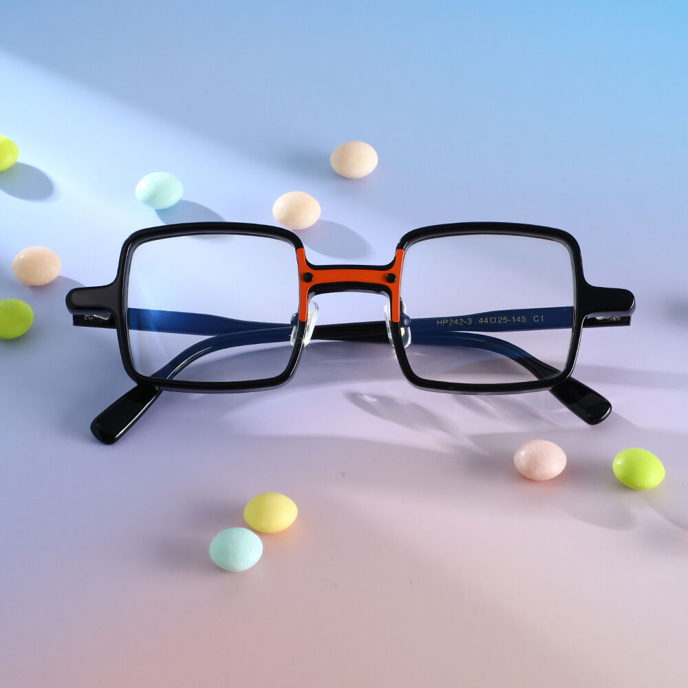 Bradley Square Black Glasses