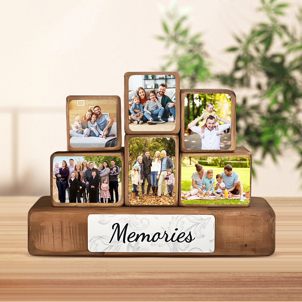 Personalized Photo Cube Building Blocks Customized Family Photos Warm Gifts
