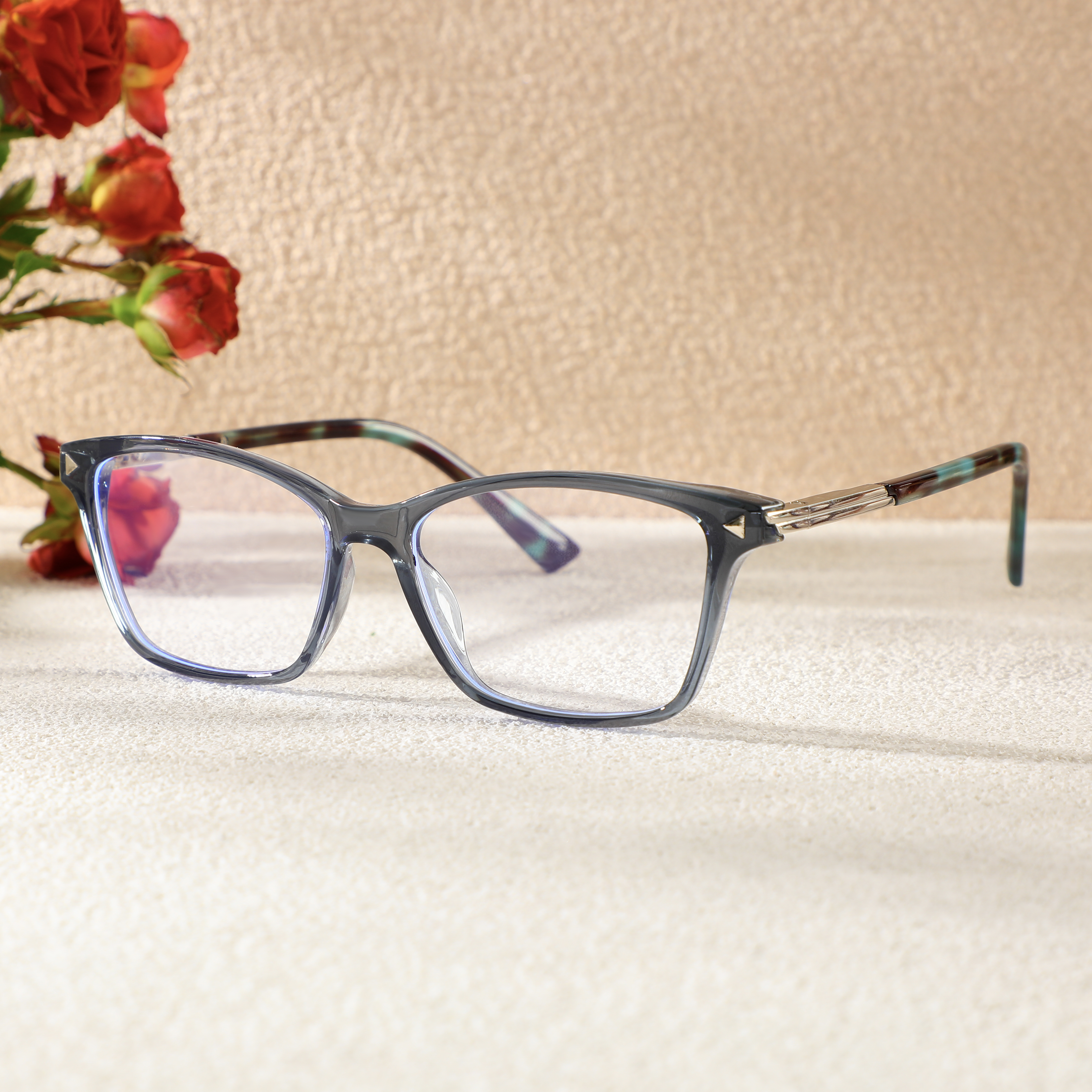 Occhiali da Vista Elizabeth Rettangolare Blu 