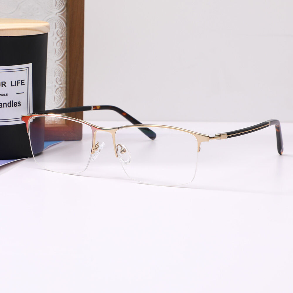 Occhiali da Vista Cuicee Rettangolare Browline Oro 