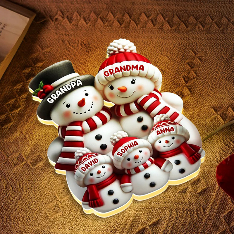 Personalisiertes Nachtlicht mit Namen Design ein lustiges Weihnachtsgeschenk