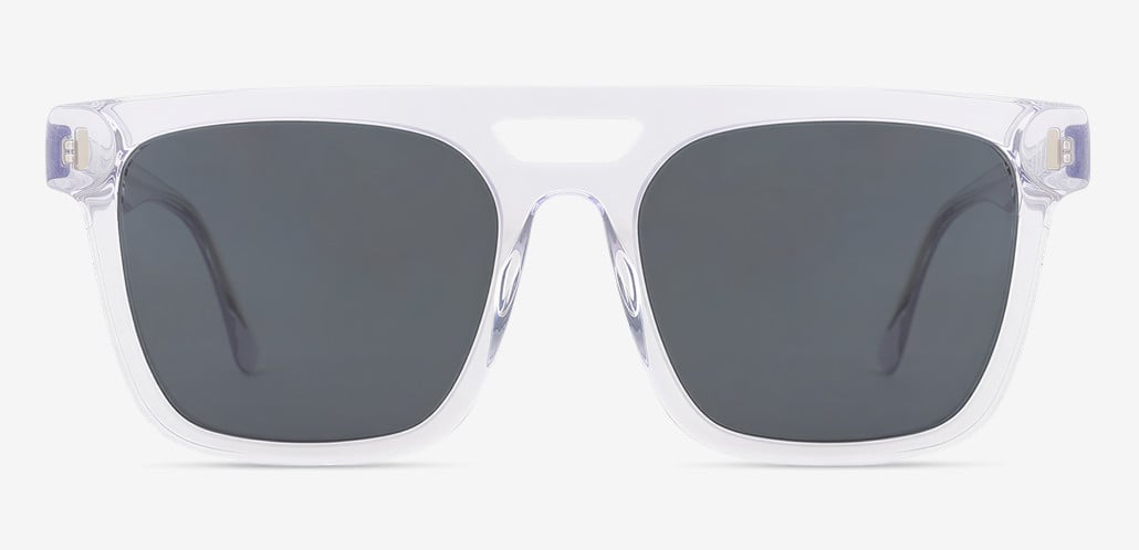 Lynes Lunettes de soleil Aviateur Transparentes