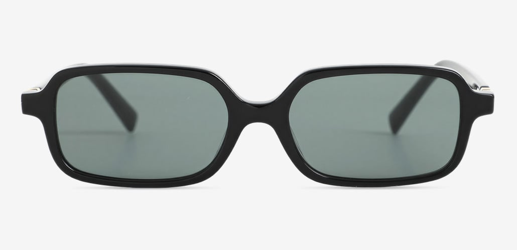 Emily Lunettes de soleil Rectangulaires Noires