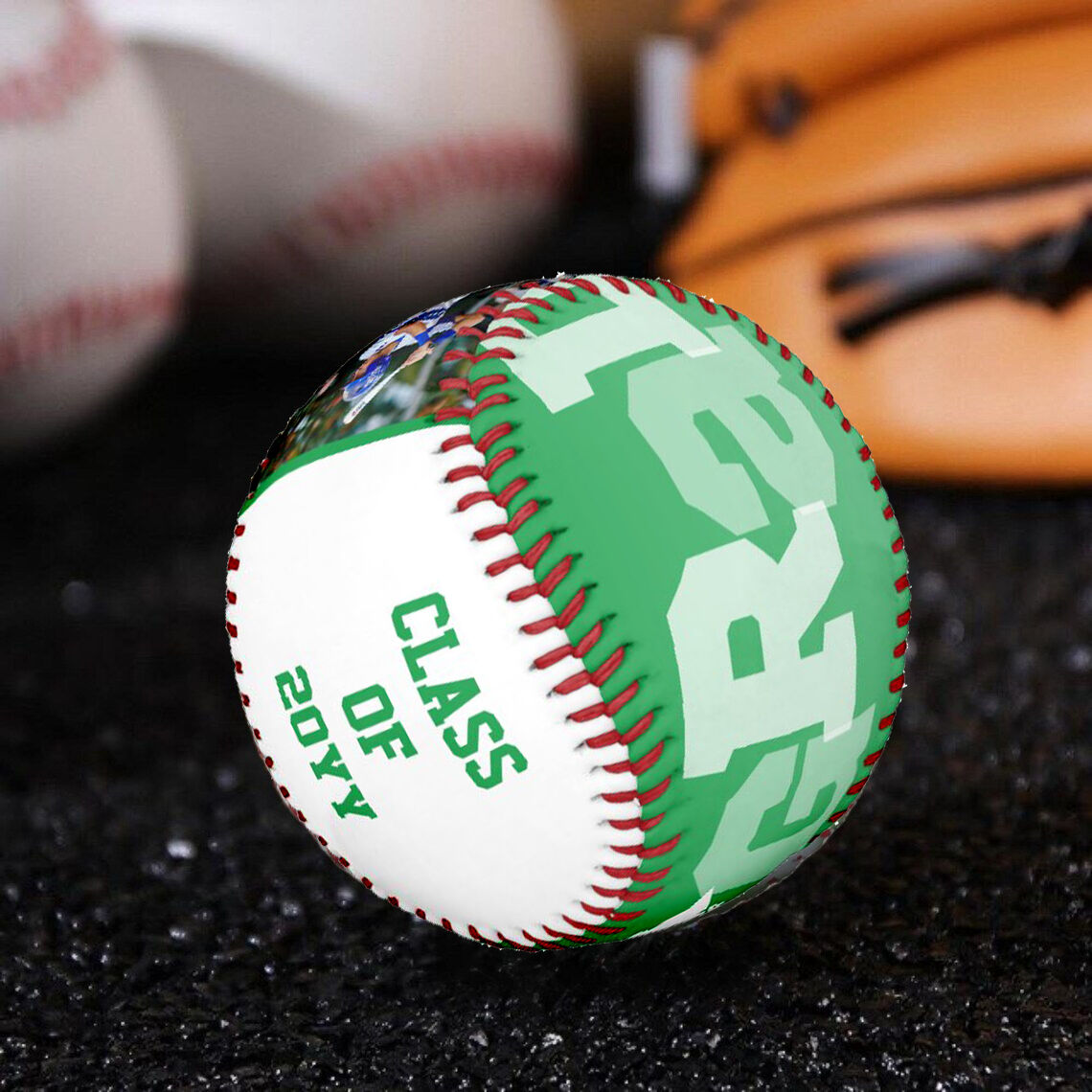 Customized Baseballs with Names Added as Graduation Gifts for Friends