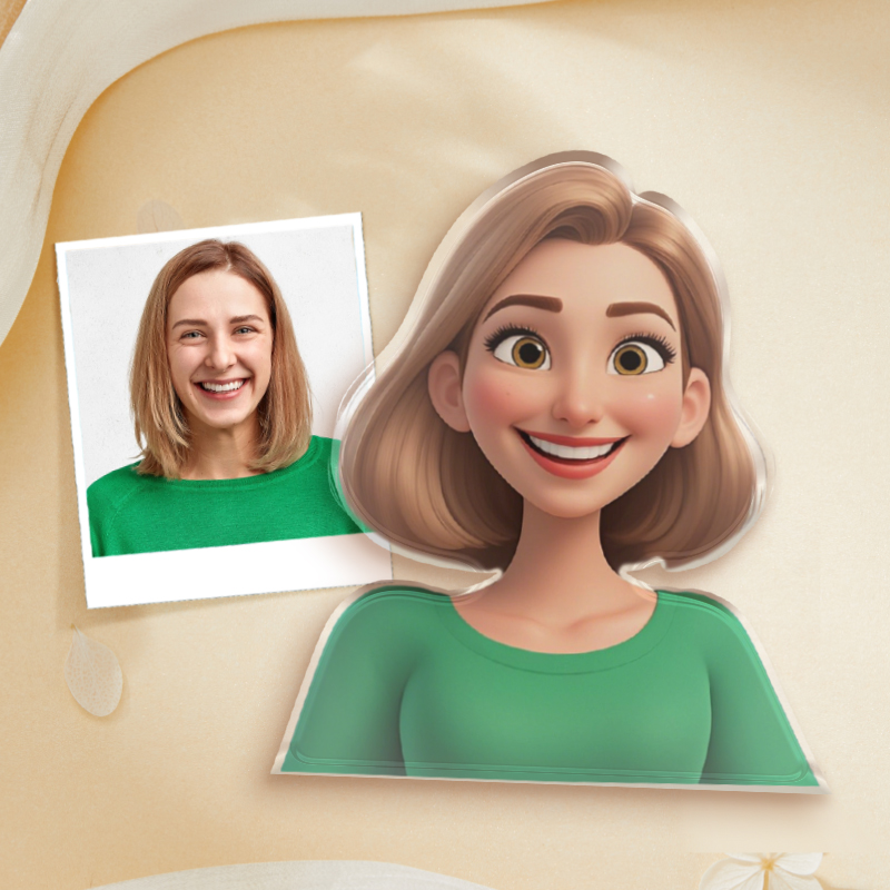 Personalized Cartoon Picture Fridge Magnet Simple Gift for Family