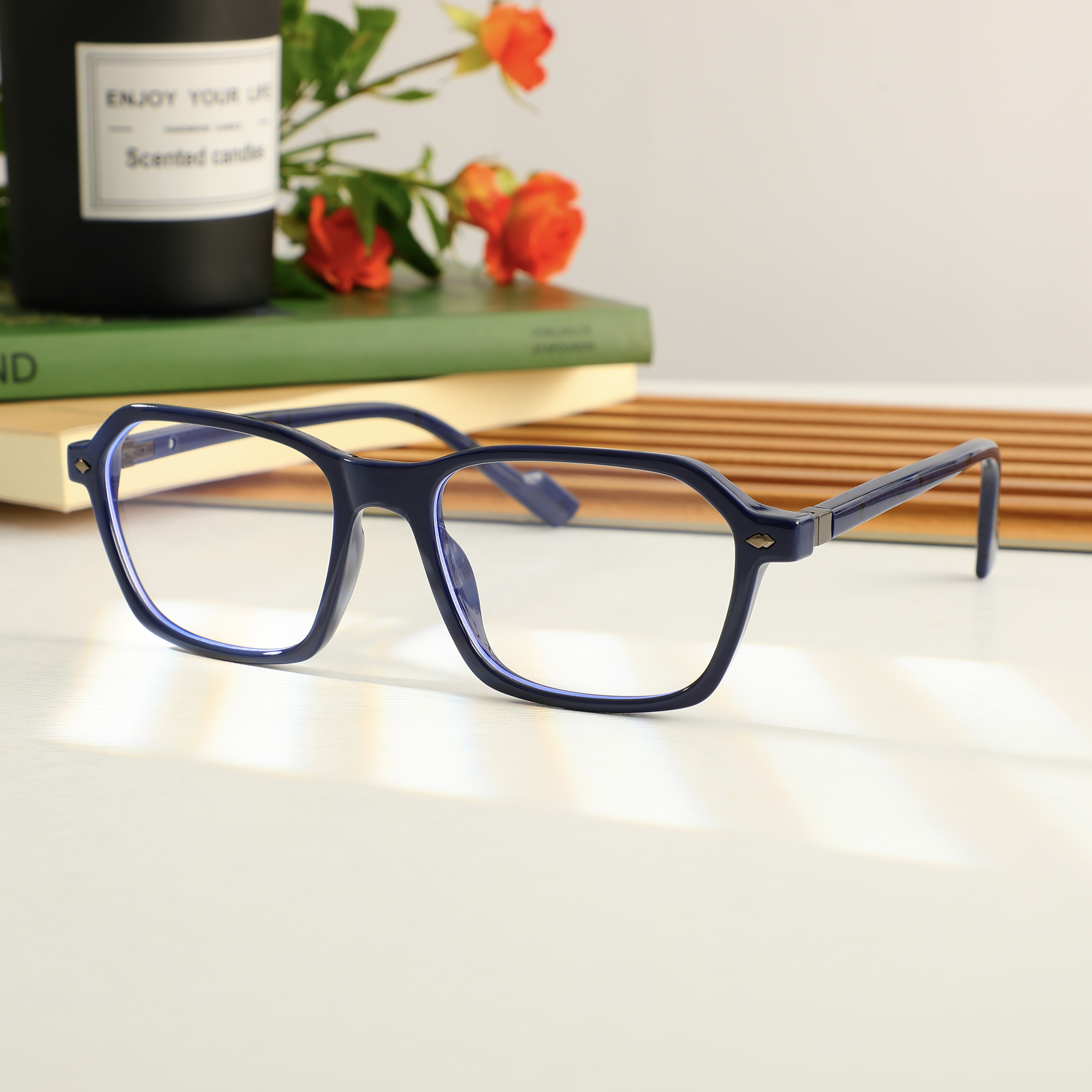 Occhiali da Vista Gresham Rettangolare Blu 