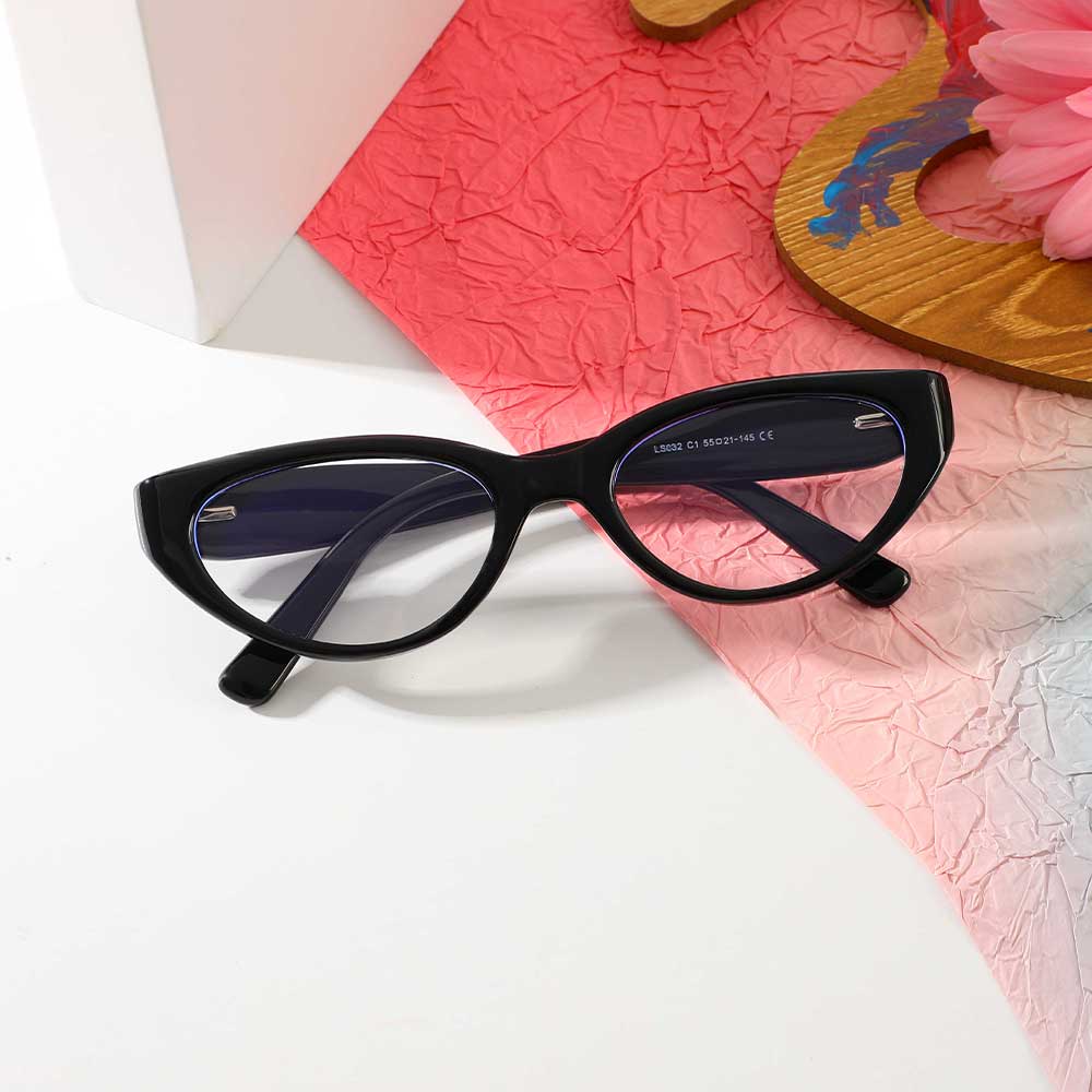 Occhiali da Vista Everley Cat Eye Nero 