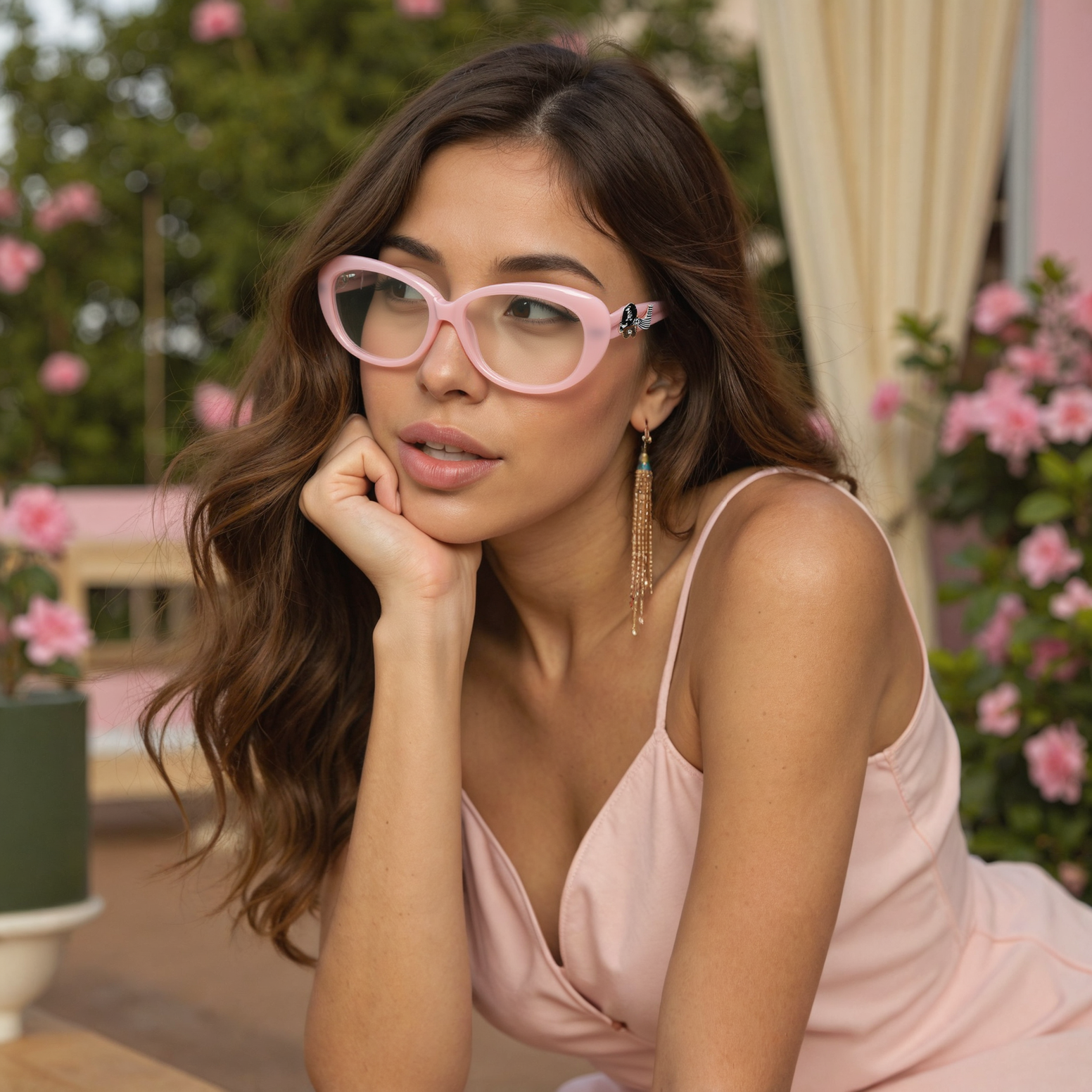 Emmi Cat Eye Rosa Brille