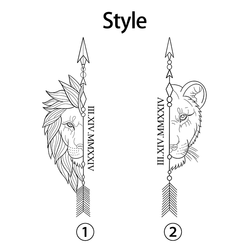 Personalized Sweatshirt Cool Lion King Couple Design with Custom Roman Numeral Date Gift for Lovers