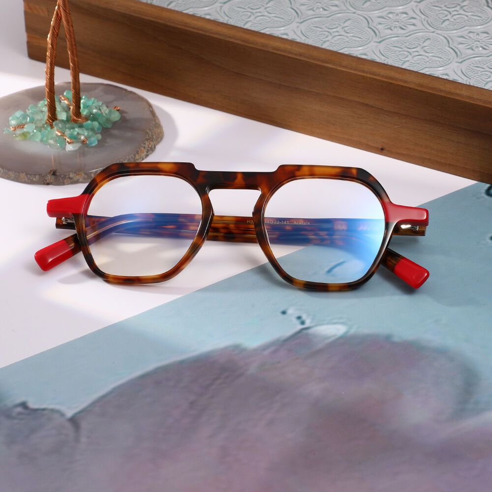 Conidi Geometrische Rote Schildkröte Brille