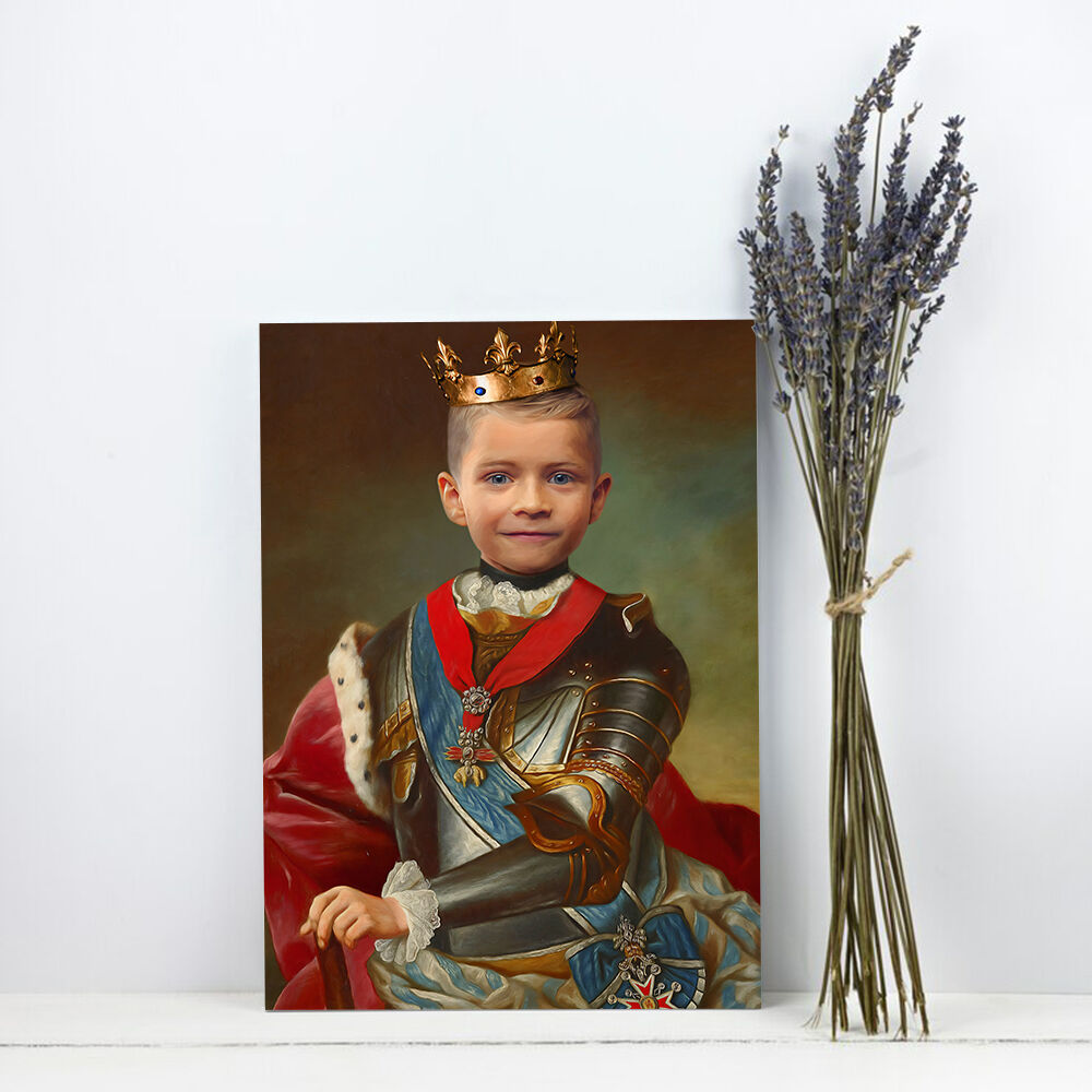 Customized Head Photo Kids Vintage Royal Portrait Frame