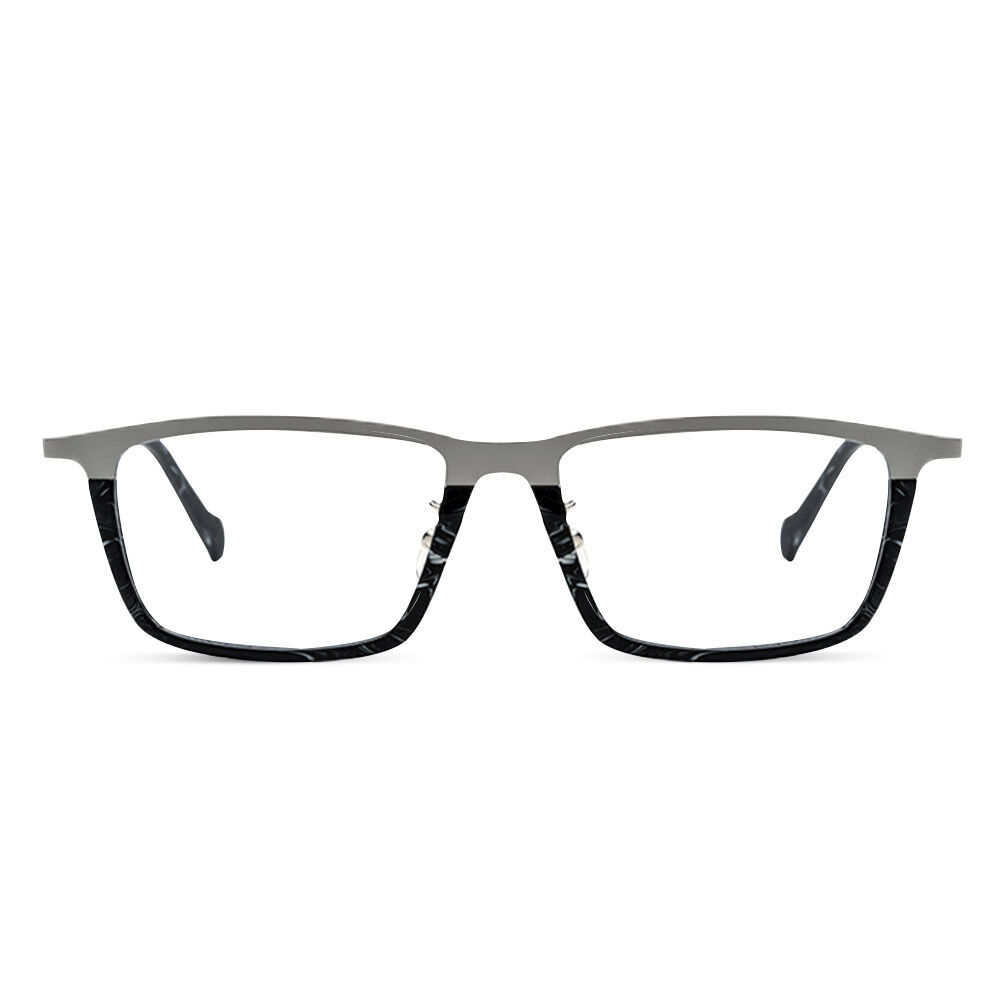 Burnal Rectangle Gray Glasses