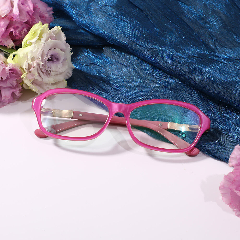 Congre Rechteckige Rosa Brille
