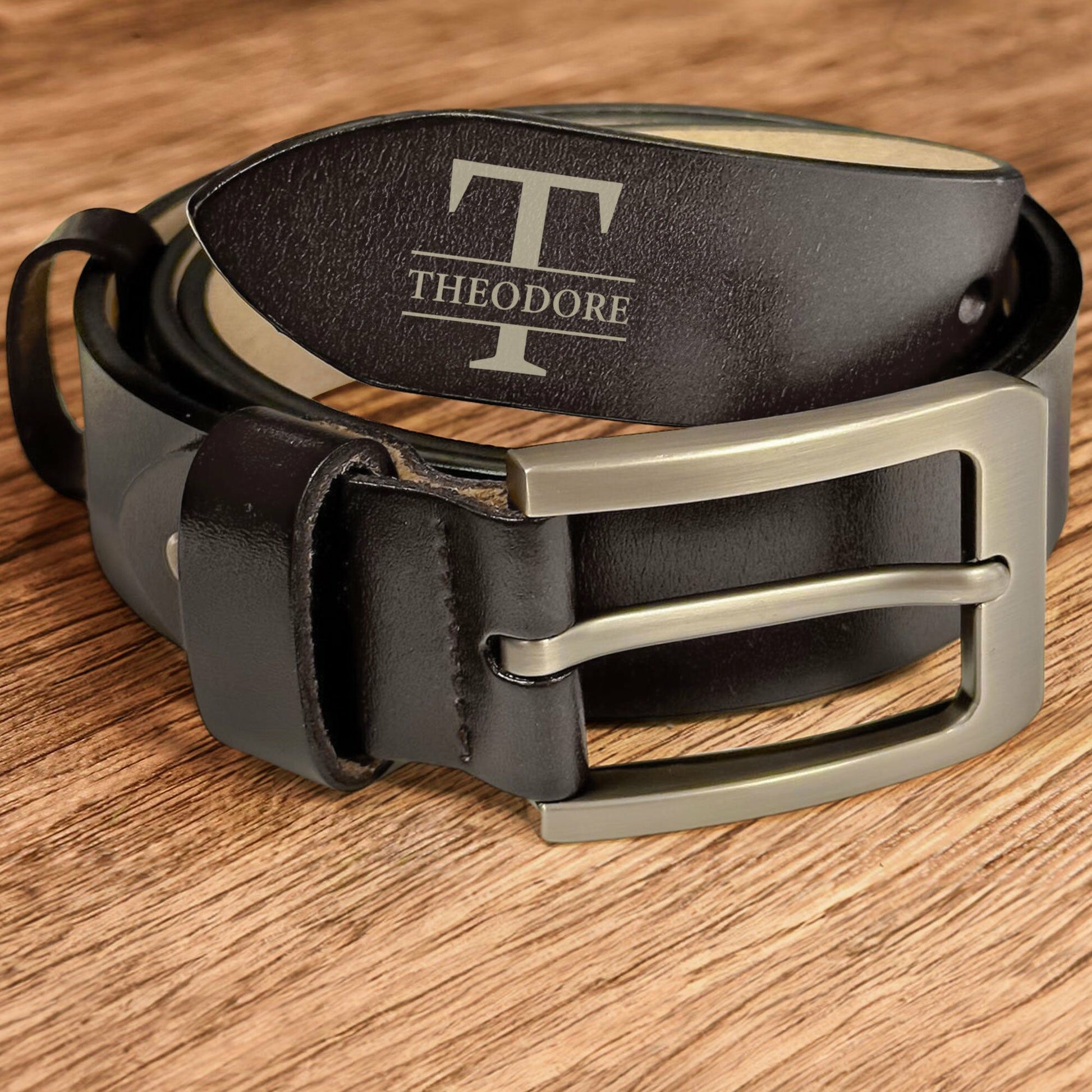 Buona Prima Festa del Papà Cintura in pelle incisa personalizzata Cadeau unico per il nuovo papà