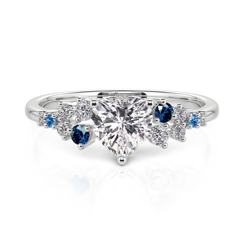 Jeulia Olivetta Heart Promise Ring Sterling Silver