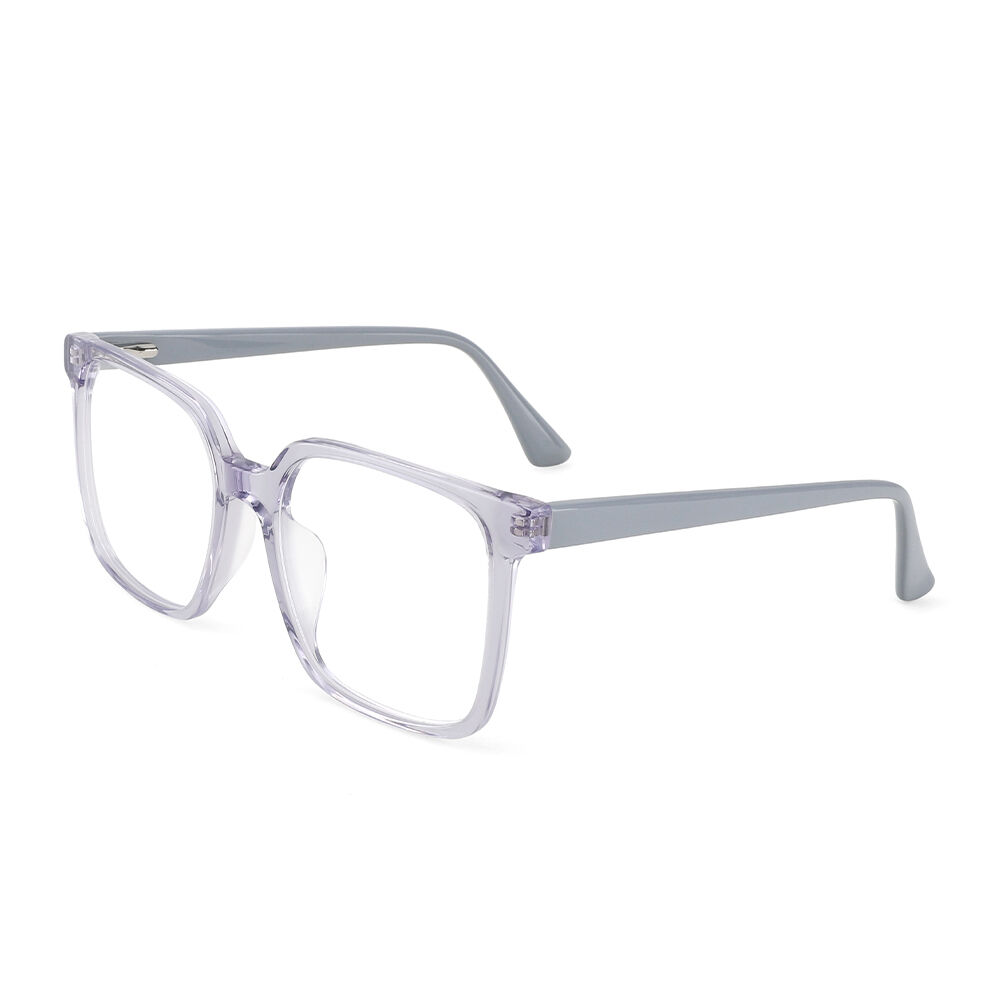 Lunettes de Vue Haute Qualité   Rectangle Gris