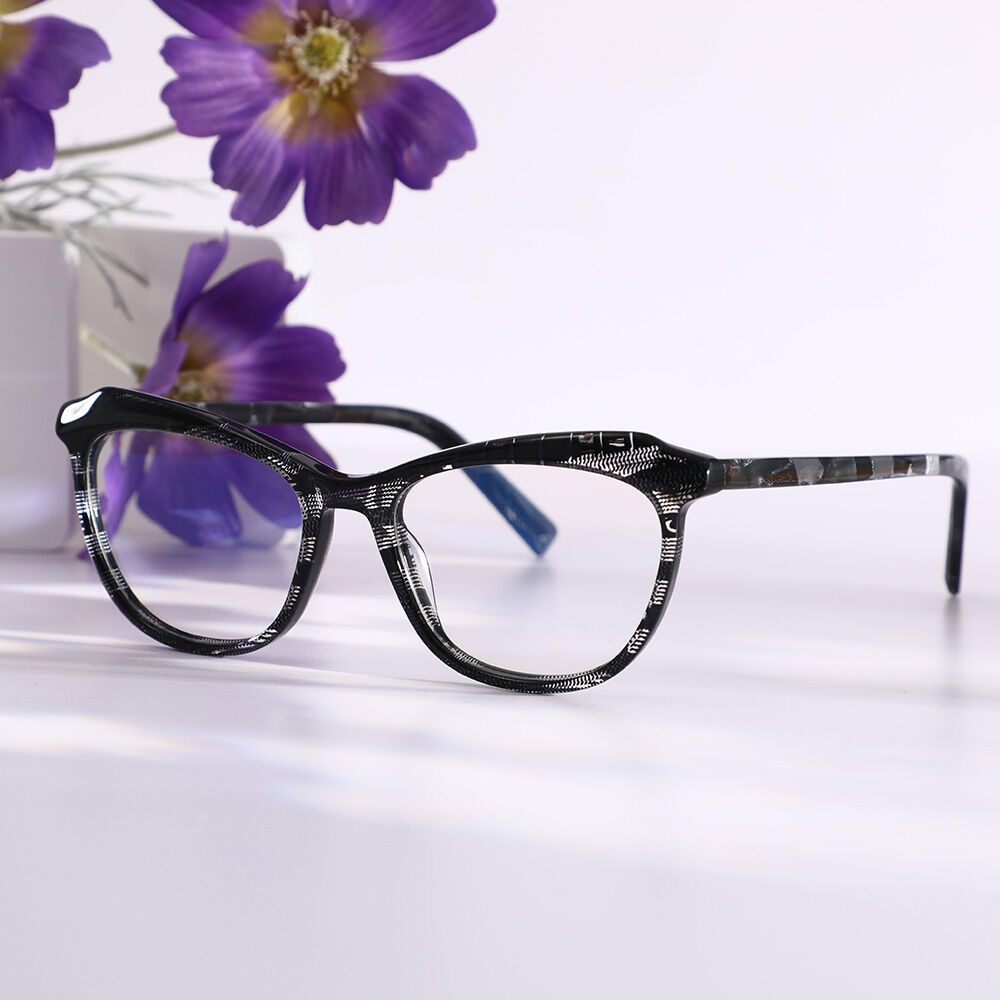 Augusta Cat Eye Black Glasses